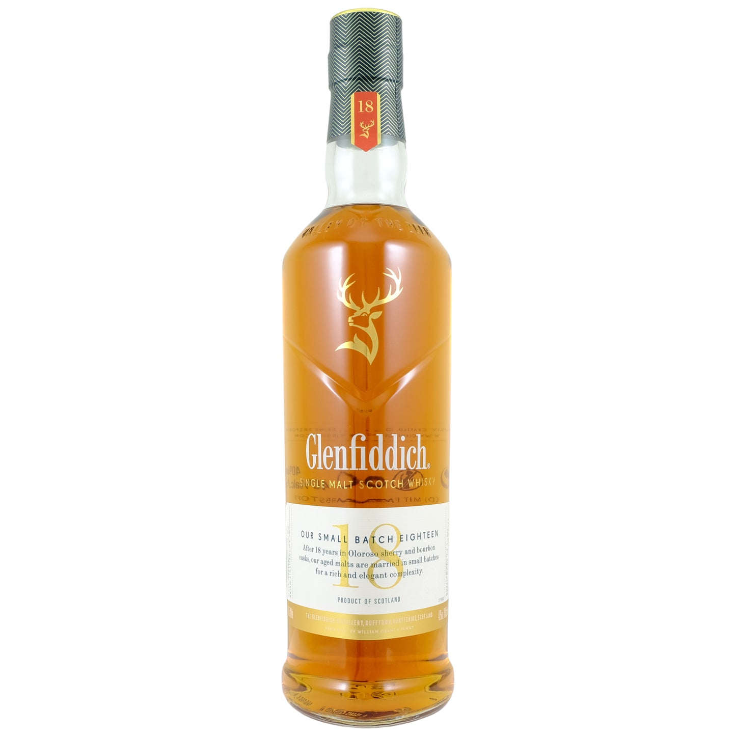 Glenfiddich Single Malt Scotch Whisky
  18Y