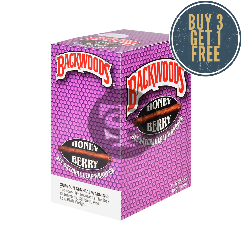 Backwoods Honey Berry (8 pouches of 5 Cigars each) 40 pouches/Master Case