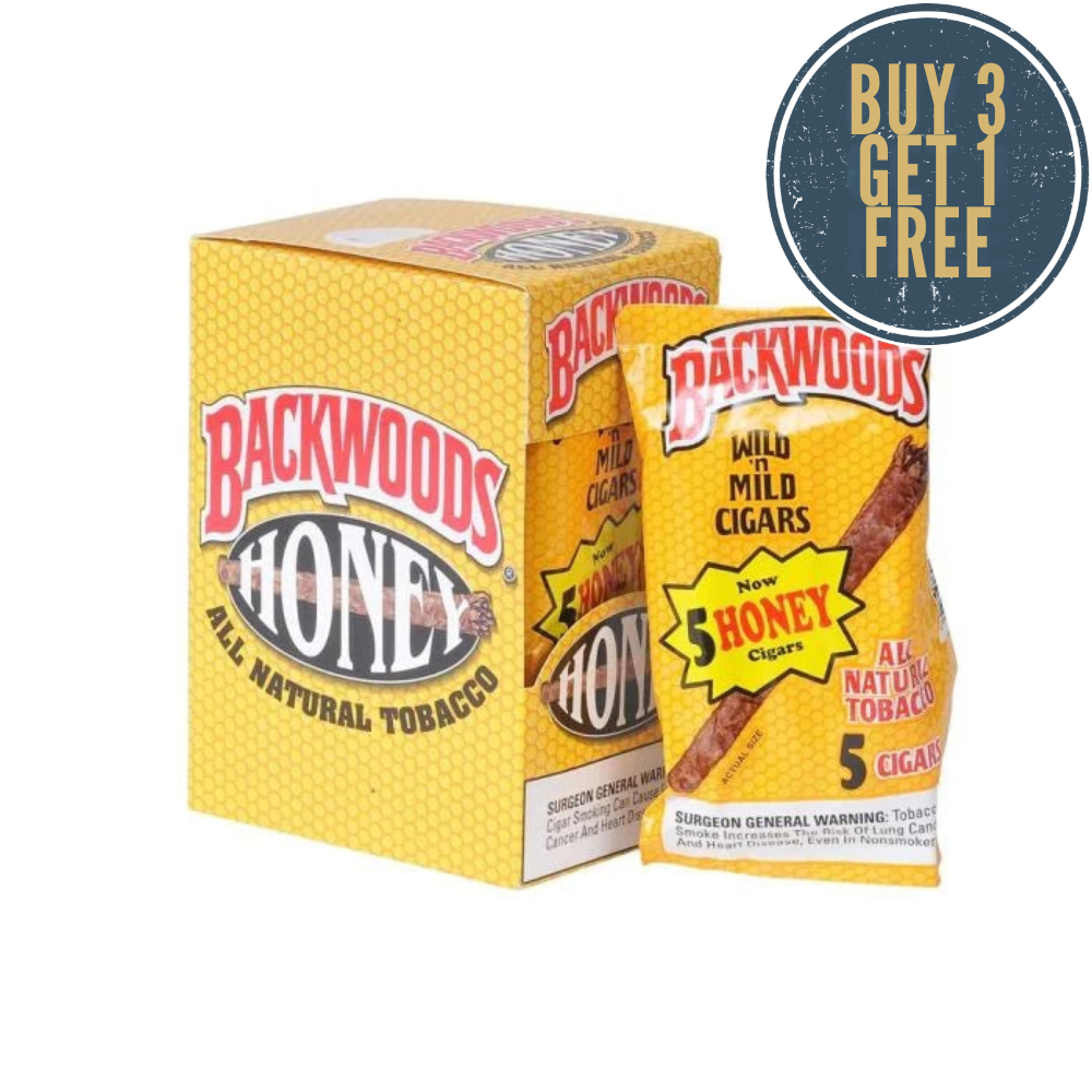 Backwoods Honey (8 pouches of 5 Cigars each) 40 pouches/Master Case
