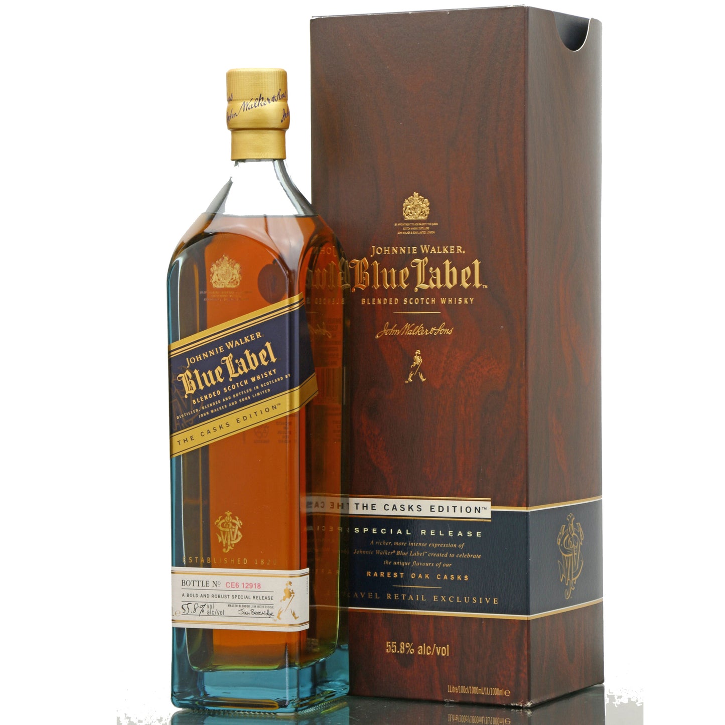 Johnnie Walker Blue Label Blended Scotch  Whisky Casks. 1 L