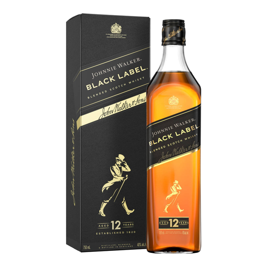 Johnnie Walker Black Label 12 Year Blended Scotch Whisky 375ml
