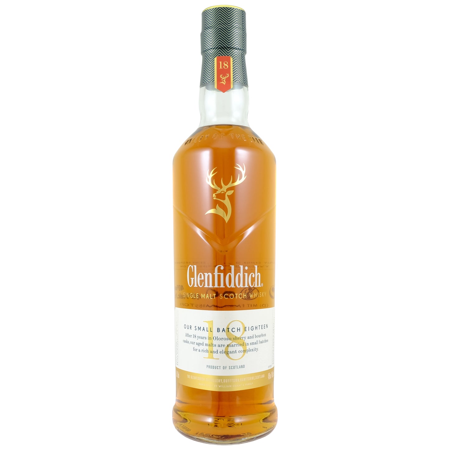 Glenfiddich Single Malt Scotch Whisky
  18Y 