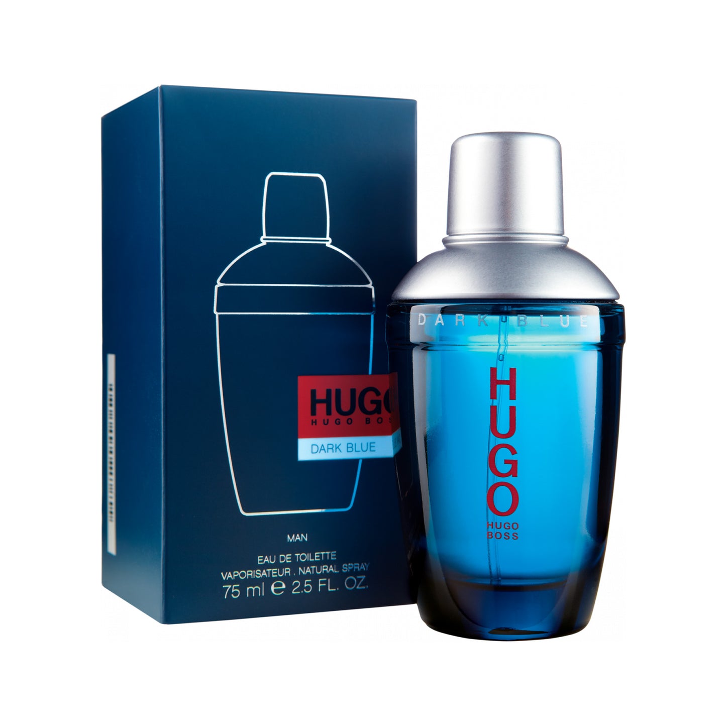 Hugo Boss Dark Blue Eau de Toilette. 2.5Oz/75ML