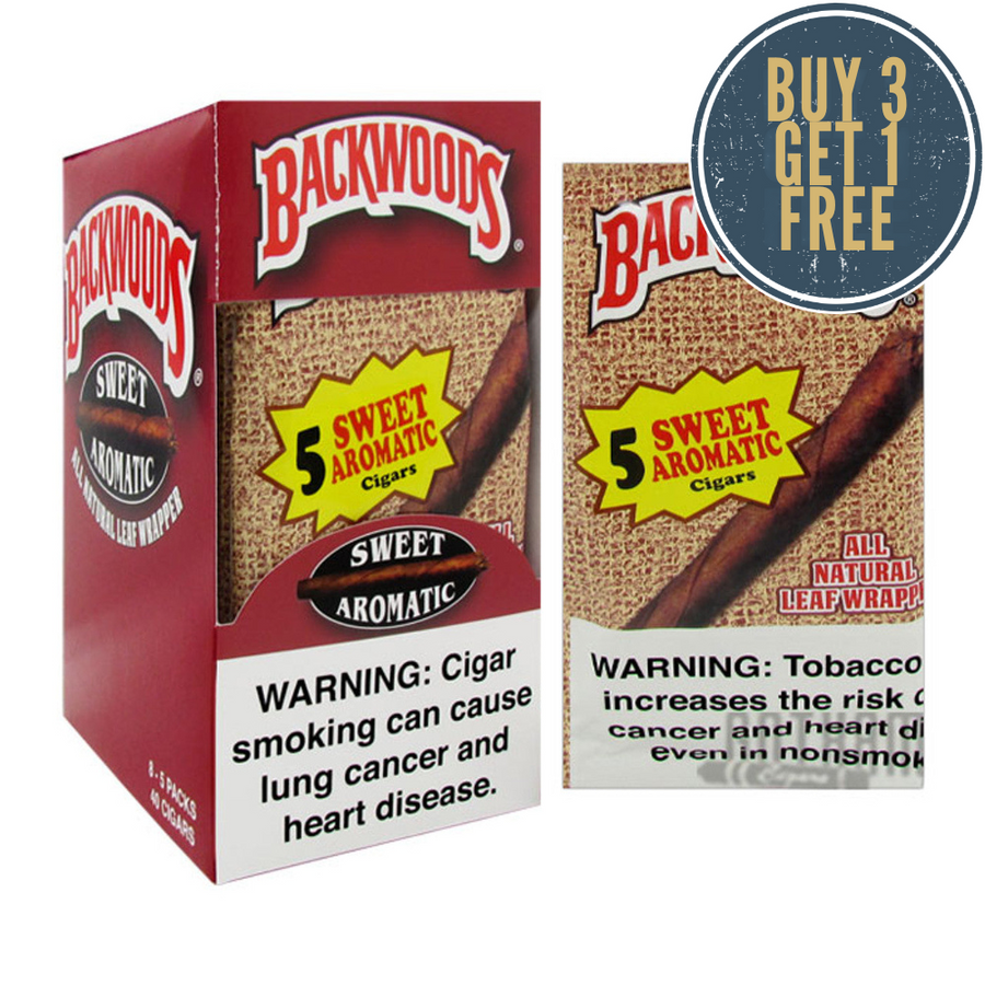Backwoods Sweet Aromatic (8 pouches of 5 Cigars each) 40 pouches/Master Case