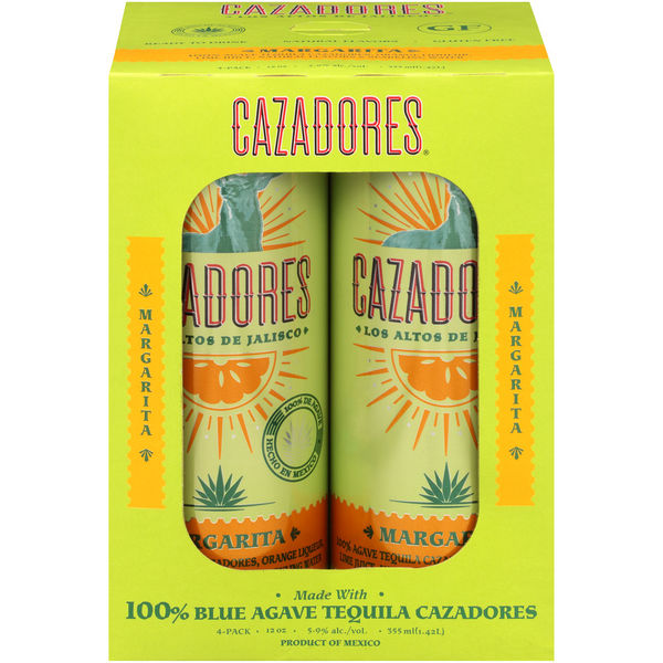 Cazadores RTD Margarita 375Ml 24/Case 5°/10P