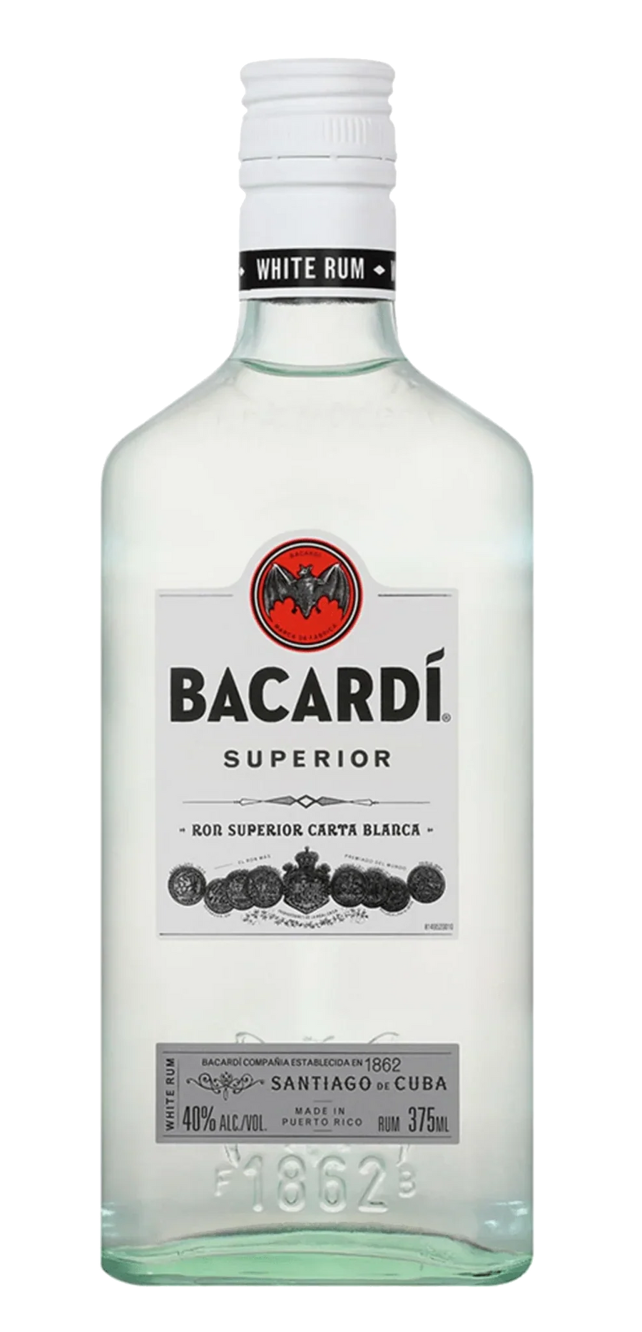 Bacardi Superior White Rum 375Ml 24/Case 40°/80P