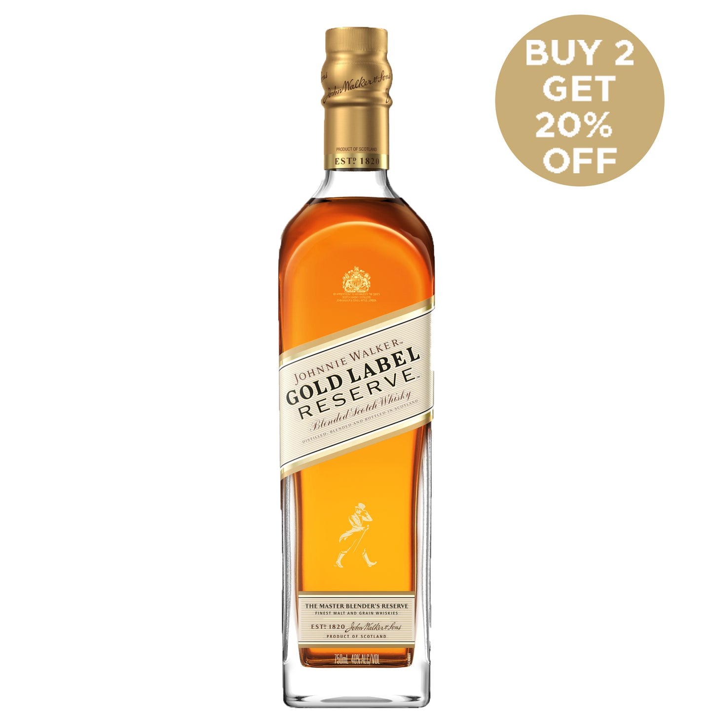 Johnnie Walker Gold Label Reserve Blended  Scotch Whisky. 1 L