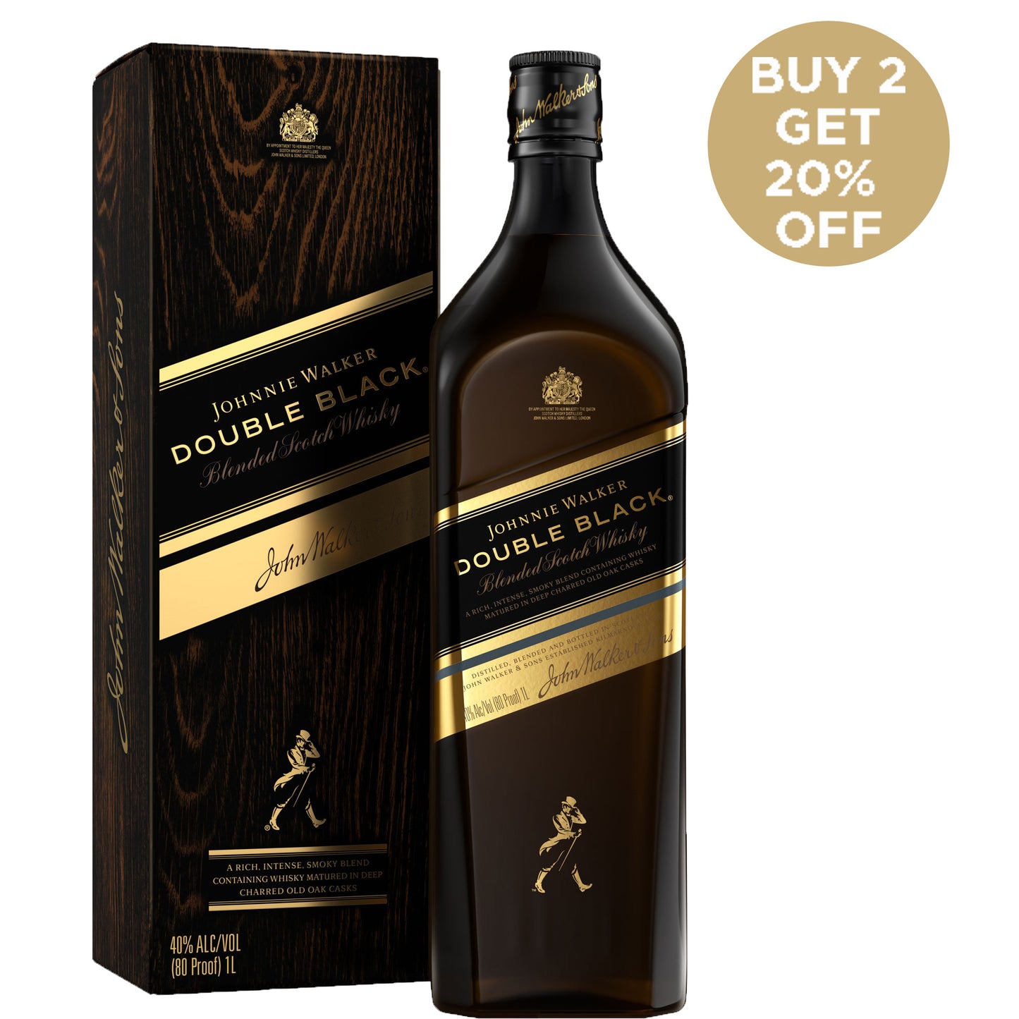 Johnnie Walker Double Black. 1L