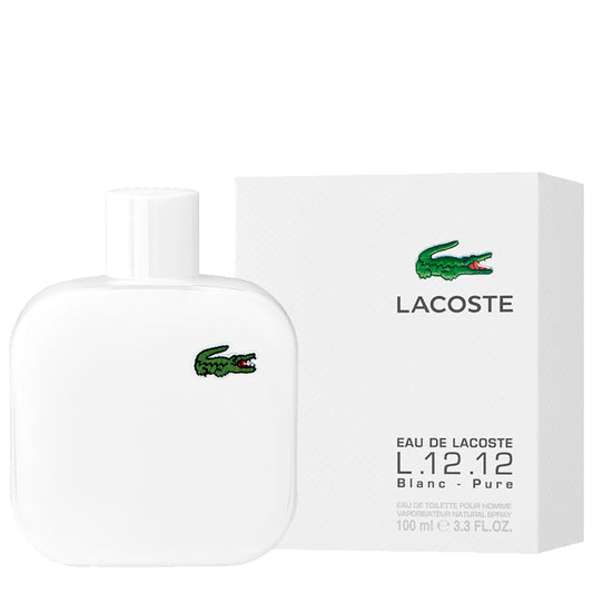 Lacoste L.12.12 Blanc Eau de Toilette. 3.4Oz/100Ml