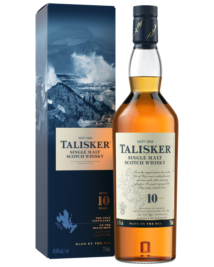 Talisker 10 Year Single Malt Scotch Whiskey 1L